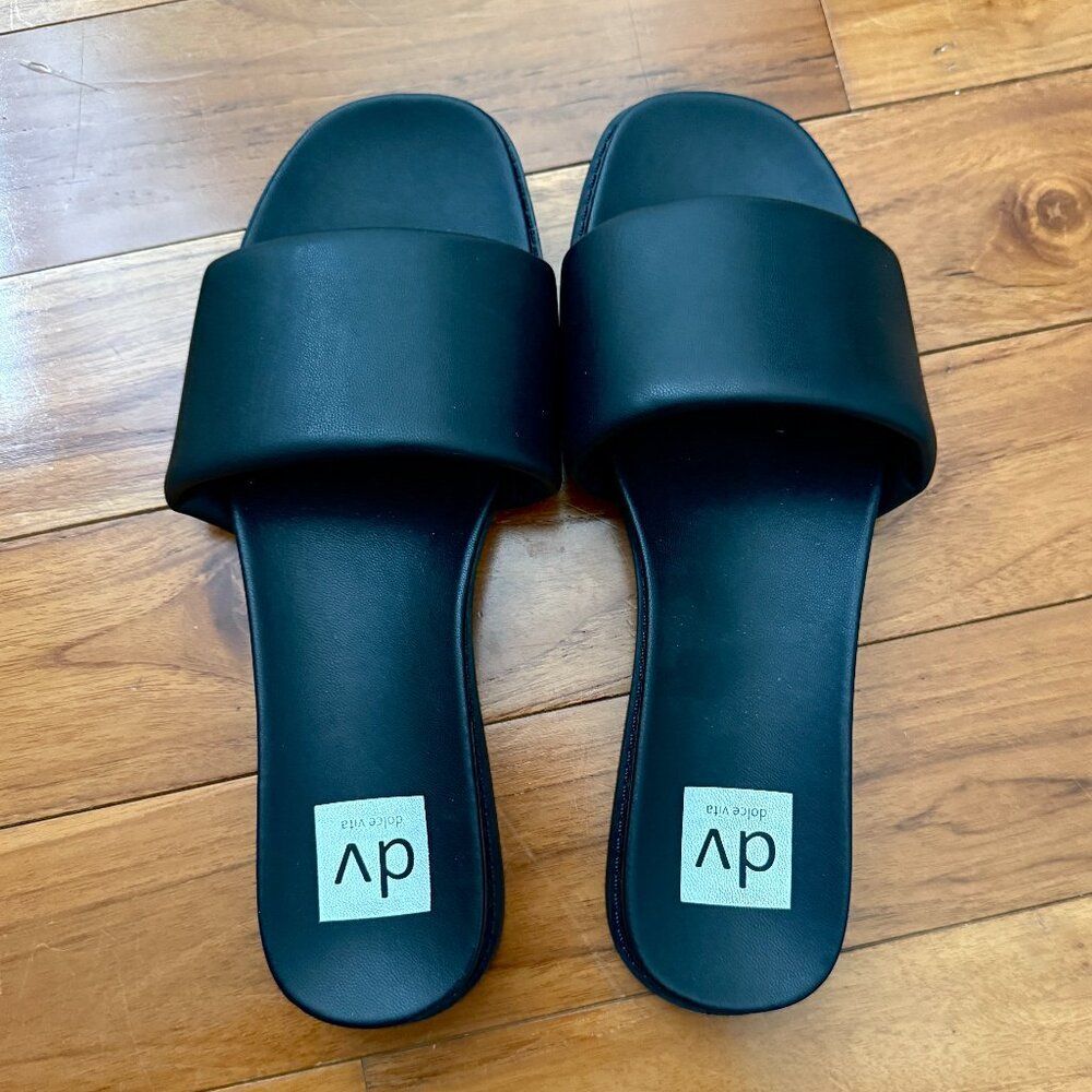 NEW WITHOUT BOX Women DV by Dolce Vita Charlese Slide Sandals in Black Size 8.5 - Picture 2 of 7